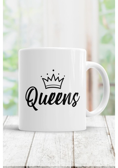 Queens Kupa Bardak Beyaz