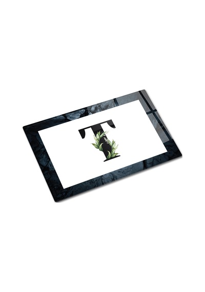 Decorita Cam Kesme Tahtası - Cam Kesme Tablası Harfli Tasarım T 20 CM x 30 CM