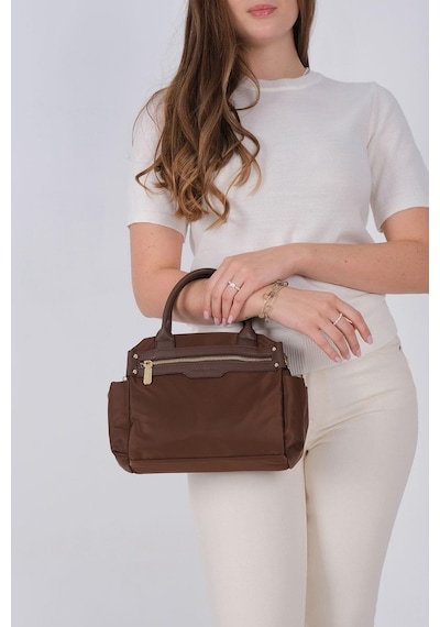 Silver Polo Sp1219 Kadın El Çantası Saten Kahve-kahve