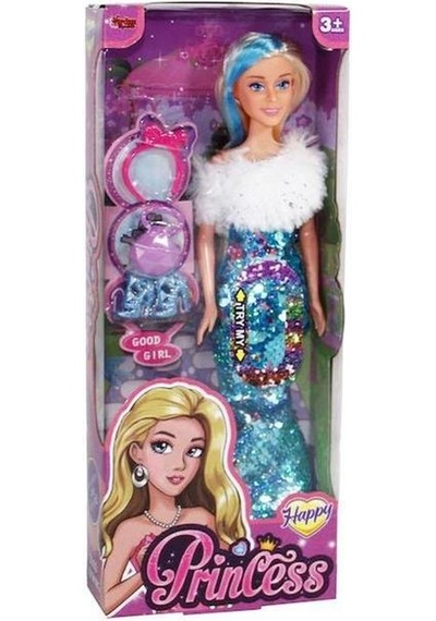 Sh40688 Kut.princess Pullu Kıyafet Bebek -zrv