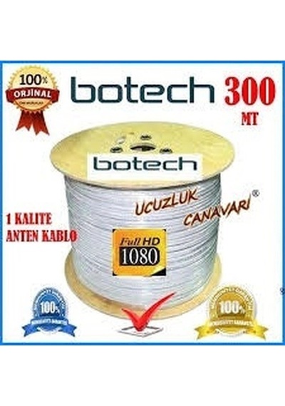 300mt Koaksiyel Uydu Anten Kablo Rg 6/u4l Bx40