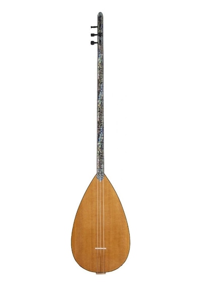 Saz-z-2-4 Saz-z-2-4 Ceviz-abalone Klavye Uzun Sap Bağlama