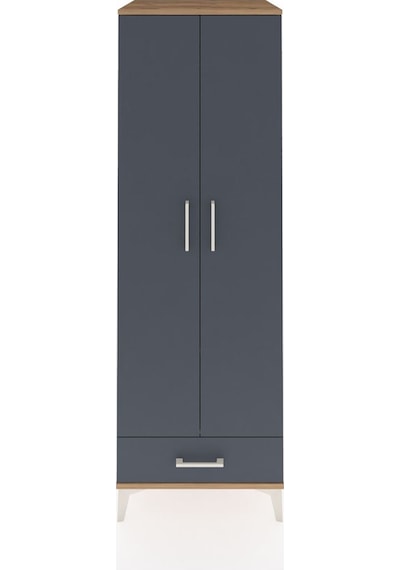 Kronos Dolap 2 Raflı Tek Çekmeceli Tek Askılı 60x59x182 Çam-a... Çam