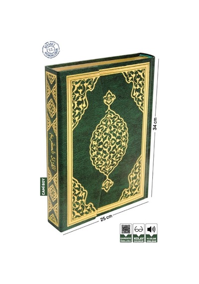 Kuranı Kerim Bilgisayar Hatlı Yeşil Renk Cami Boy - Merve Yayınla
