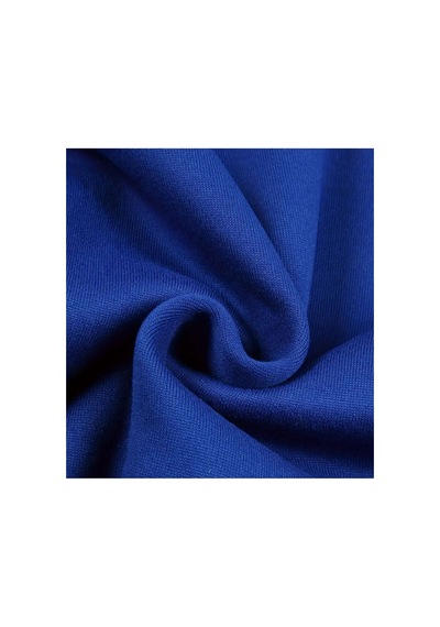 Herkesemoda X Baskı Detaylı Kapüşonlu Sweatshırt Mavi