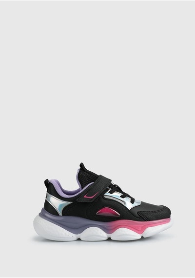 Pepino 1728 Siyah-lila Sneaker Siyah