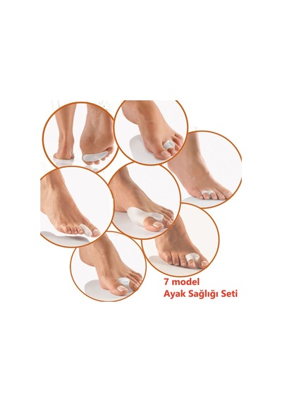 7 Model Ayak Sağlığı Seti - Halluks Valgus Nasır Vuruk Baş Parmak Deformite