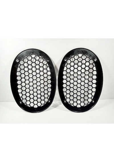 Oval Hoparlör Kapağı - Plastik Kaliteli Oval Midrange Hoparlör Kapak - 2 Adet
