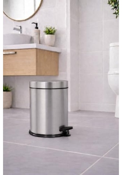 Krom Pedallı Çöp Kovası 3 Lt Eko 6998