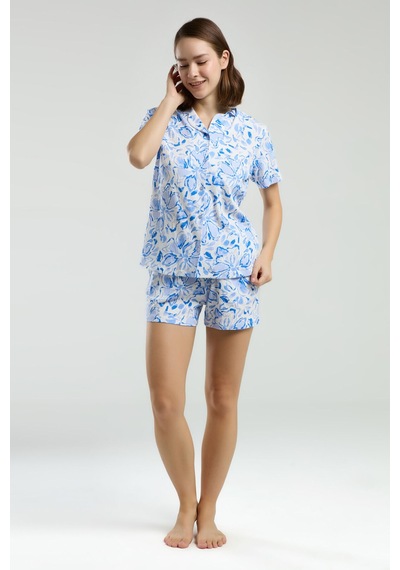 Arnetta Kadın Beyaz Gömlek Pijama Beyaz
