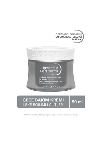 Bioderma Pigmentbio Night Renewer Cream 50 ML + C-Concentrate Serum 30 ML + Foaming Cream 200 ML