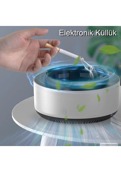Gri Akıllı Küllük, Çok Fonksiyonlu Araba, Ev, Ofis Hava Temizleyici Küllük
