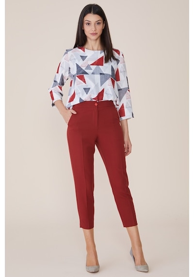 Soralline Kadın Kiremit Pantalon 1695 Kiremit