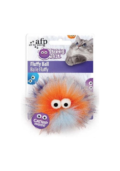 Afp Furry Ball - Tüylü Renkli Top Oyuncak Turuncu