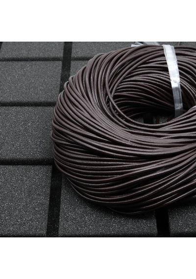 Deri Company Hakiki Deri İp Kahve 3 Mm 5 Metre Kahverengi