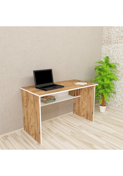 Kalenderdekor1 Kalender Dekor Ellen 120 Cm Çalışma Masası Atlantikçam-Beyaz