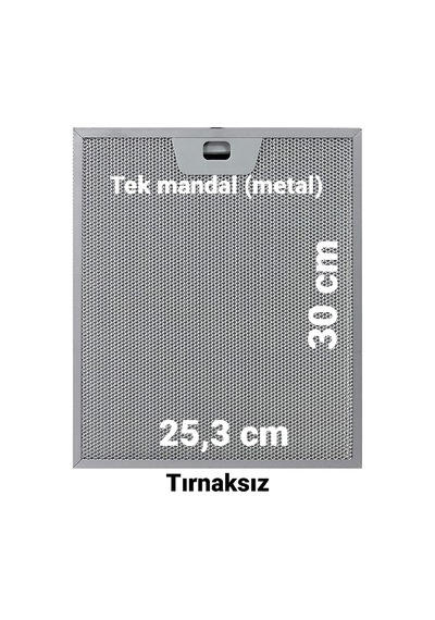 Bosch Uyumlu Dwk096751b Davlumbaz Alüminyum Filtre - 25,3 X 30 Cm - Tırnaksız