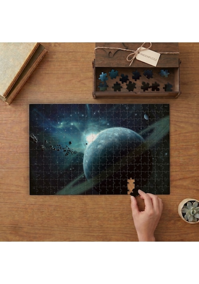 Asteroit Kuşağı - Galaksi Tasarımı 240 Parça Ahşap Puzzle Ahşap Kutuda Mpy60087