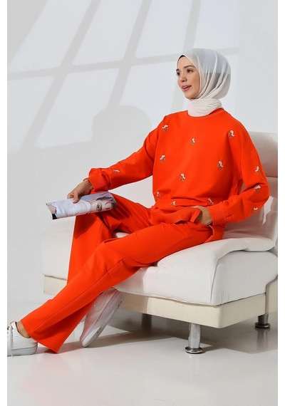 Mihran Butik Kadın Turuncu Mevsimlik Penye Alt Üst Spor Ve Rahat Ikili Tunik Pantolon Şık Tesettür Takım Turuncu Mihran Butik Kadın Turuncu Mevsimlik Penye Alt Üst Spor Ve Rahat Ikili Tunik Pantolon Şık Tesettür Takım Turuncu