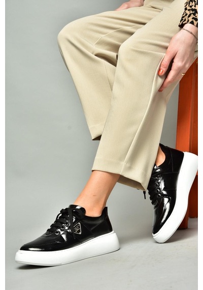 Fox Shoes S274048308 Siyah Rugan Spor Ayakkabı Sneakers Siyah