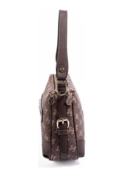 Silver Polo Sp1269 Kadın Omuz Çantası Monogram Kahve-kahve