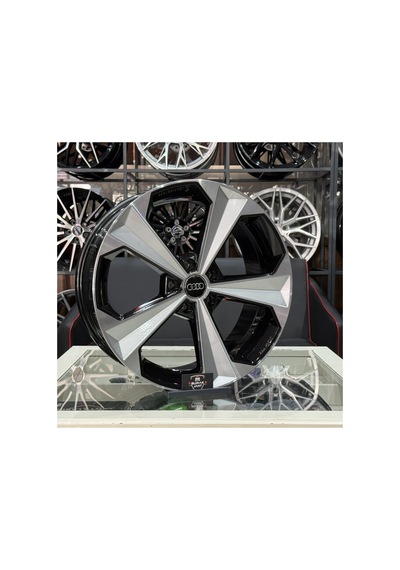 19 İnç 5x112 Audi A3 A4 A5 A6 A8 Black Silver Diamon Jant Takımı 4adet