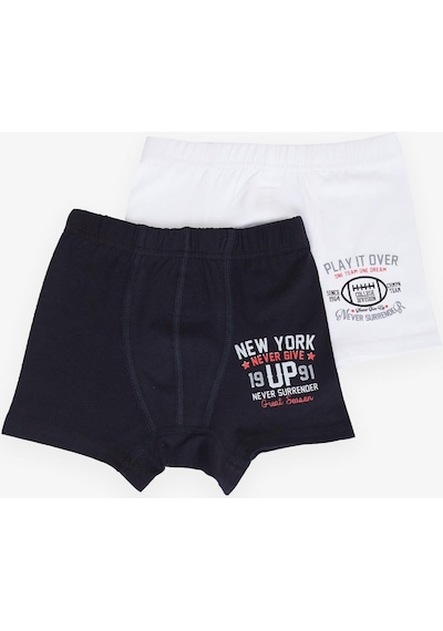 Katamino Breeze Erkek Çocuk Boxer 2 Li Slogan Temalı Yazı Baskılı 1-10 Yaş, Karışık Renk-karışık Renk Çok Renkli Katamino Breeze Erkek Çocuk Boxer 2 Li Slogan Temalı Yazı Baskılı 1-10 Yaş, Karışık Renk-karışık Renk Çok Renkli