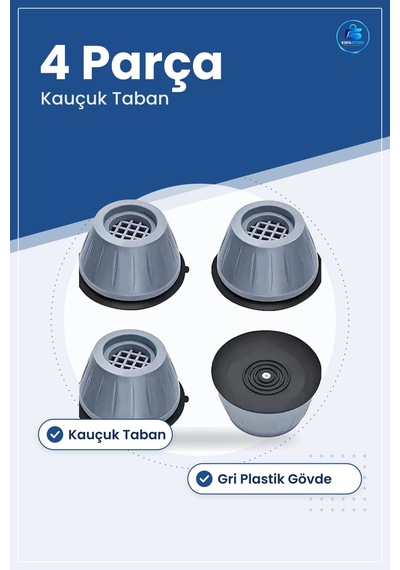 Titreşim Önleyici Makina Ayağı 4 Parça Beyaz Eşya Yedek Kıçauk Ta