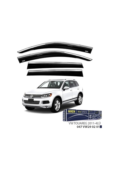 Niken Vw Touareg Cam Rüzgarlığı Kromlu 4'lü 2011+ Sonrası