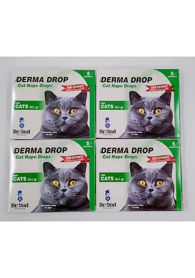 Derma Kedi Dış Parazit Damla  4 Kutu