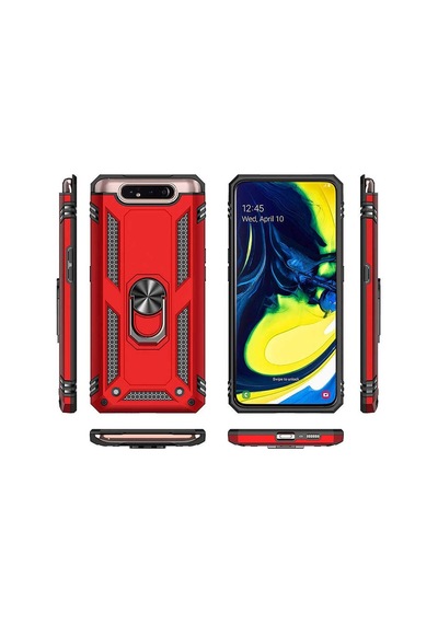 Rba Aksesuar Galaxy Uyumlu A80 Kılıf Rba Vega Kapak - Mavi Mavi