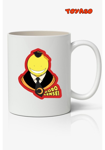 Koro Sensei Anime Kişiye Özel Temalı Beyaz Kupa Bardak Arkadaşa Sevgiliye Hediye Beyaz