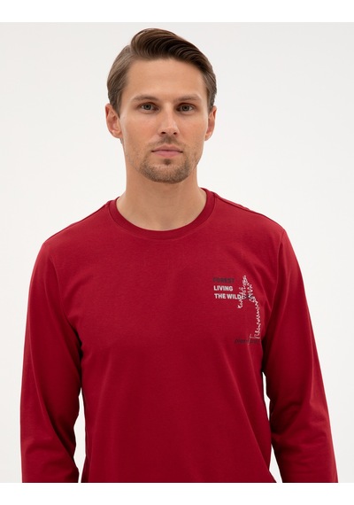 Pierre Cardin Erkek Bordo Pijama Takım 50322635-900 Bordo