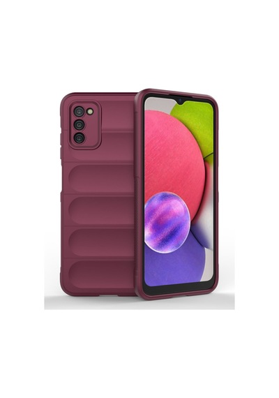 Galaxy A03s Kılıf Optimum Silikon - Bordo