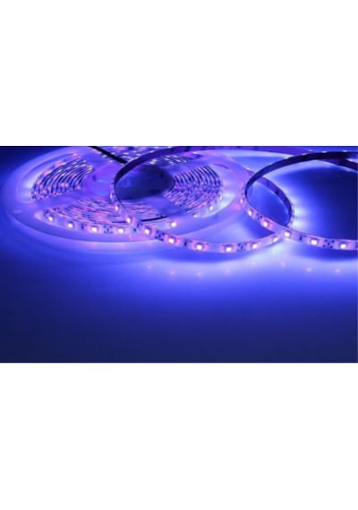 Uv Şerit Led 12v 120 Ledli 2835 Ledli Silikonlu Black Light 1met Vision