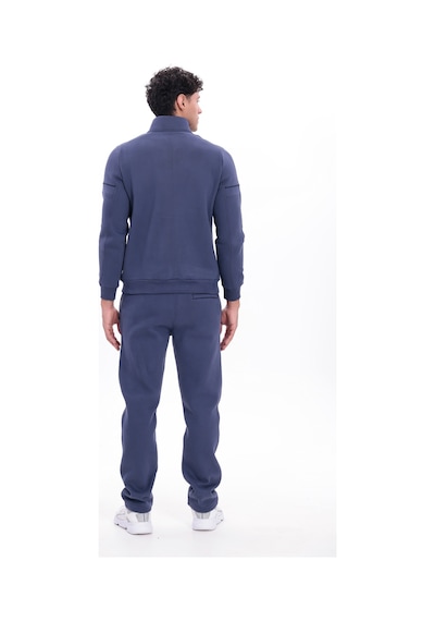 Rowinger 3 İplik Kalın Dokulu Parçalı Görünümlü Kapüşonlu Tam Fermuarlı Erkek Sweatshirt İndigo Rowinger 3 İplik Kalın Dokulu Parçalı Görünümlü Kapüşonlu Tam Fermuarlı Erkek Sweatshirt İndigo