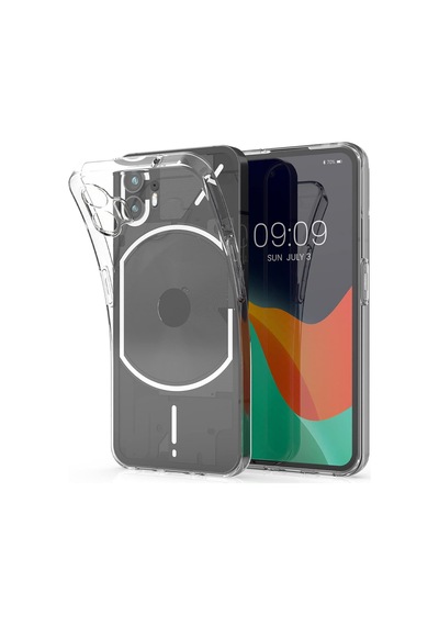 Caseonn Nothing Phone 2 Kılıf Transparan Silikon Koruma Şeffaf Çok Renkli