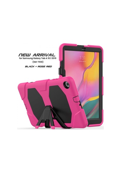 Samsung Galaxy T510 Tab A 10.1 Kılıf Griffin Tablet Kapak - Pembe Arka Kapak