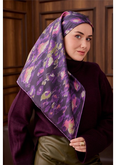 Silk Home Twill İpek Eşarp 11492-10 Mor