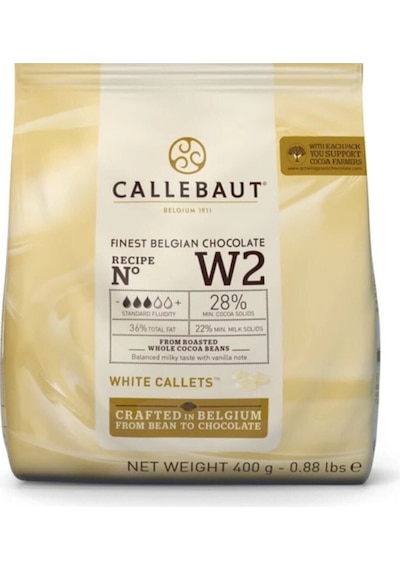 Callebaut W2 Beyaz Drop Çikolata 400 Gr