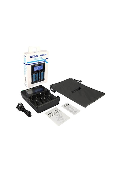 Xtar VC4 Lcd Ekranlı Li-ion/Ni-Mh/Ni-Cd Pil Şarj Cihazı 4lü