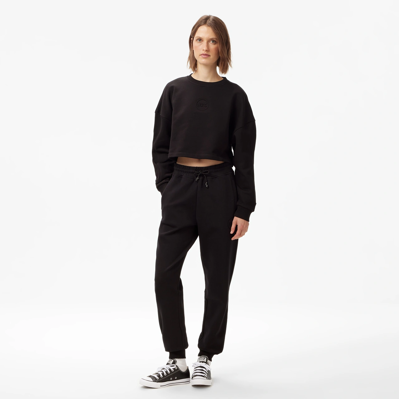 Unıted4 Classic Kadın Siyah Sweatshirt Dushı Siyah