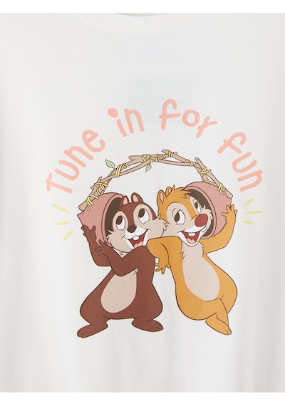 Lcw Young Pembe Chip And Dale Baskılı Kadın Pijama Üst