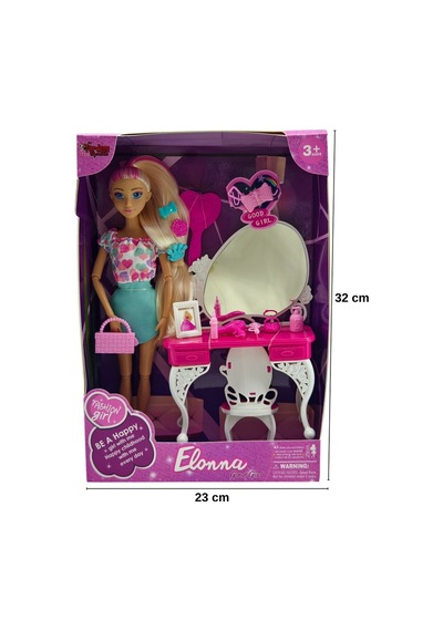 Elonna Hareketli Eklemli Oyuncak Bebek Ve Büyük Aksesuar Seti 30 Cm - Meslekler Serisi S