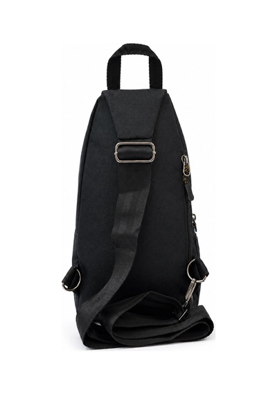 Seventeen Unisex Orta Boy Çok Gözlü Çapraz Askılı Body Bag Siyah-sarı