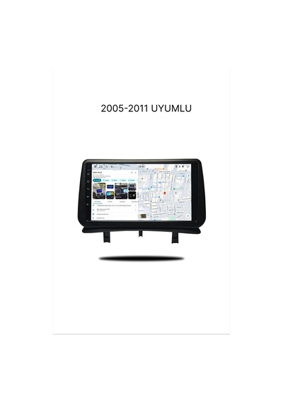Snp Serisi Renault Clio 3 Uyumlu 4-64gb Hafıza Multimedya Sistemi Ve Geri Görüş Kamerası 9"