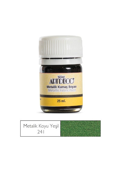 Artdeco Metalik Kumaş Boyası 241 Koyu Yeşil