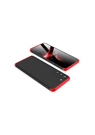 Galaxy S21 Kılıf Zore Ays Kapak Siyah-Mavi