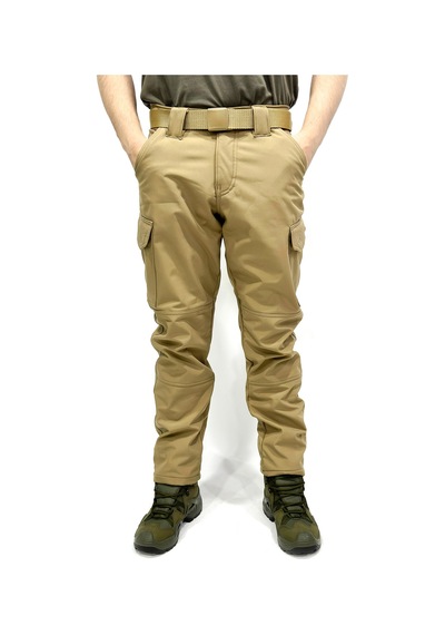 Kordak Erkek Içi Polarlı Tactical Outdoor Su Geçirmez Bej Softshell Pa Bej