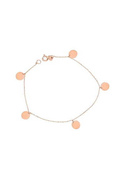 Glorria Glorria Rose Altın Plaka Bileklik Sarı Altın
